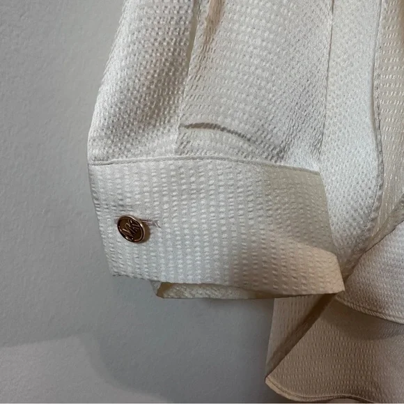MICHAEL KORS | Women’s Long Sleeve Satin Button Down Shirt size Small - Picture 6 of 8